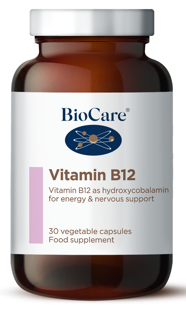 Vitamin B12 (hydroxocobalamin), 30 caps